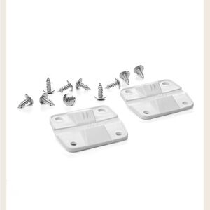 Coleman Cooler White Plastic Hinges (2) for Cooler Replacement Repair NEW